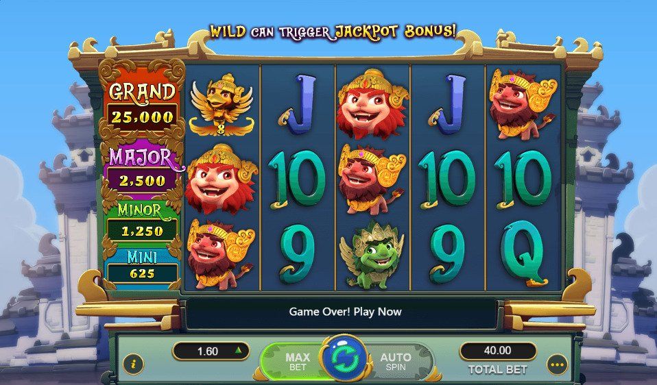 Mystical Bali online slots game reels